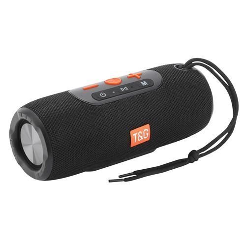 Портативна Bluetooth колонка TG341 зі шнурком, акумуляторна переносна колонка. Колір: чорний 00017222 фото