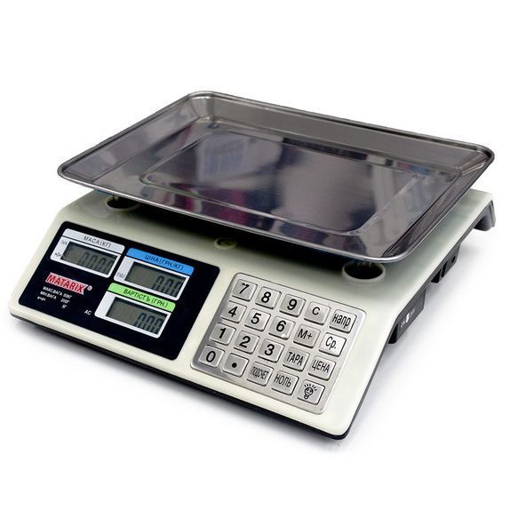 Весы торговые электронные со счетчиком цены на 50кг Matarix MX-414 00019378 фото