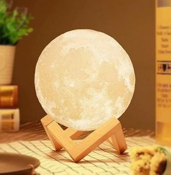 Настільний світильник місяць Magic 3D Moon Light Від Акумулятора 00023171 фото