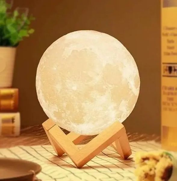Настільний світильник місяць Magic 3D Moon Light Від Акумулятора 00023171 фото
