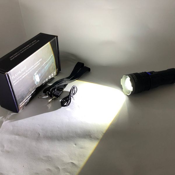 Ручний ліхтар Police AK138 WHITE LASER LED PM60-TG із зарядкою USB, що працює від 4х18650 акумуляторів 00023438 фото