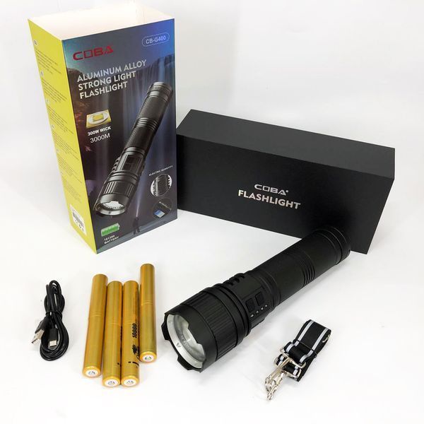 Фонарь CB-G400 WHITE LASER LED PM60-TG, Сильный фонарик, Фонарь ручной тактический 00023356 фото