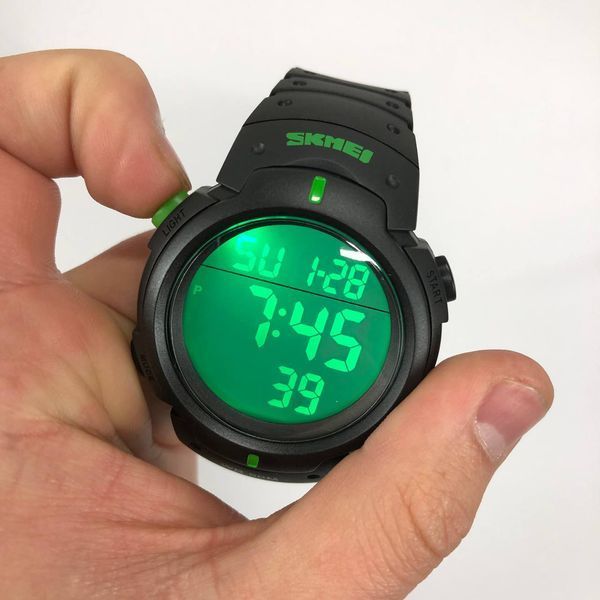 Часы наручные мужские SKMEI 1068GN, водонепроницаемые мужские часы, часы мужские спортивные 00022083 фото