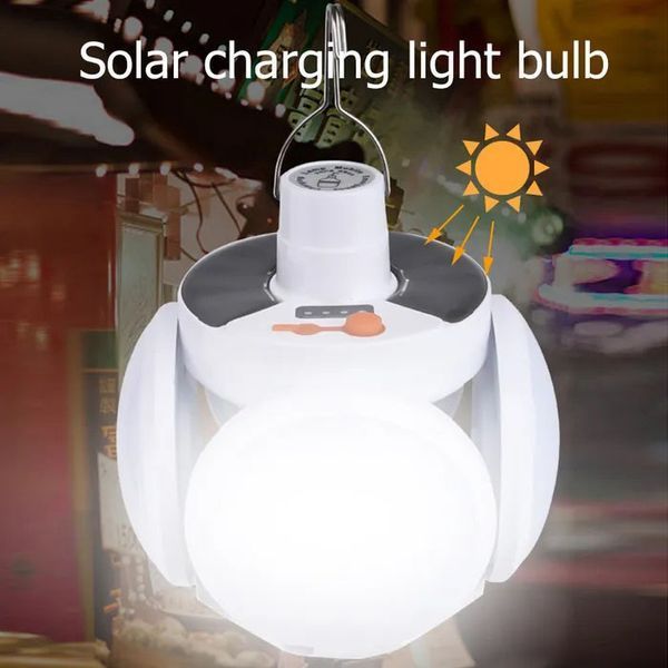 Ліхтар Лампа для кемпінгу акумуляторна BL-2029 + SOLAR на сонячній батареї кемпінговий складаний ліхтар 00023411 фото