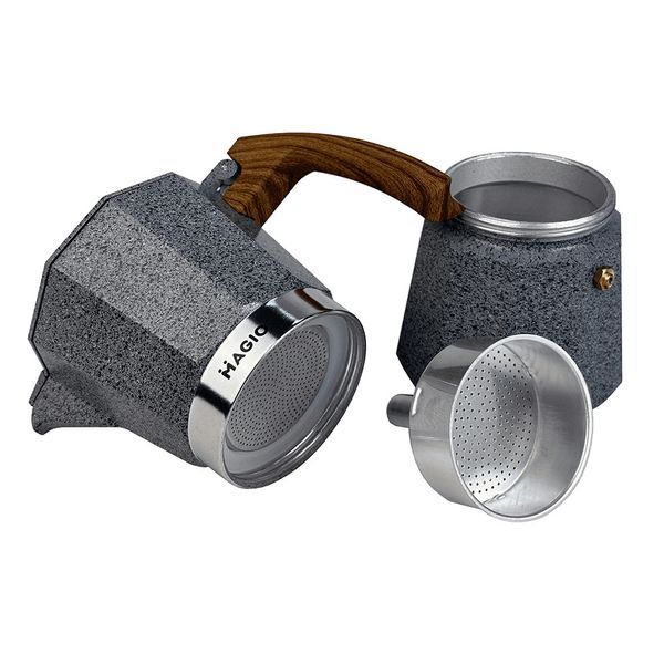 Гейзерная кофеварка Magio MG-1012 450 мл, кофеварка для дома, гейзерная турка для кофе, кофейник гейзерный 00019869 фото