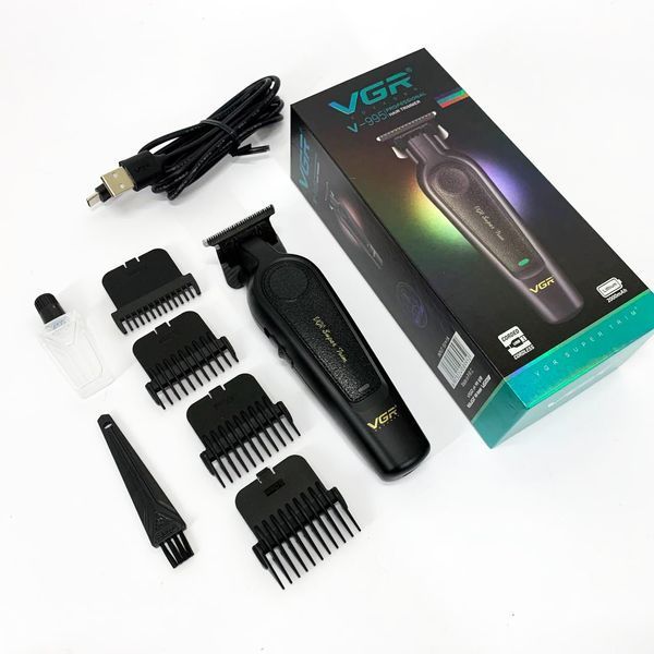 Аккумуляторная машинка для стрижки VGR V-995 + 4 насадки, 2000 мАч, USB 00014856 фото