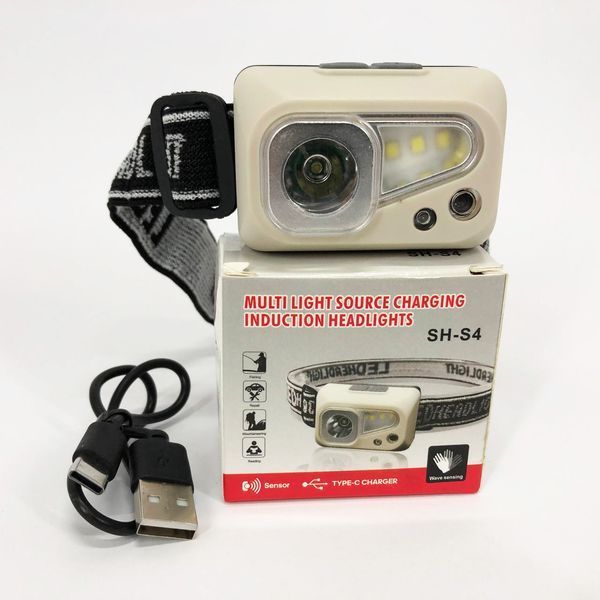 Фонарь налобный SH-S4-XPE+3SMD, Мощный аккумуляторный налобный фонарик, Налобный фонарь яркий 00022962 фото