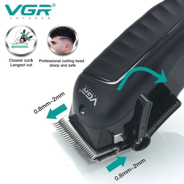 Мощная профессиональная машинка для стрижки VGR V-683 беспроводная, Надежная машинка для стрижки 00015352 фото