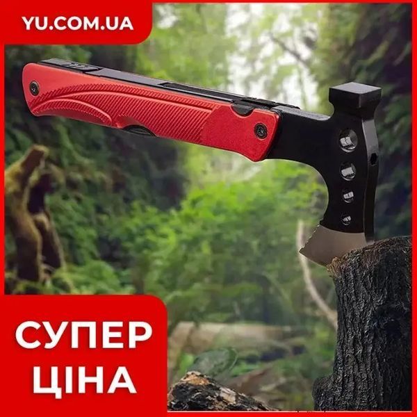 Багатофункціональна туристична сокира-мультитул EL-2381-10 00015721 фото