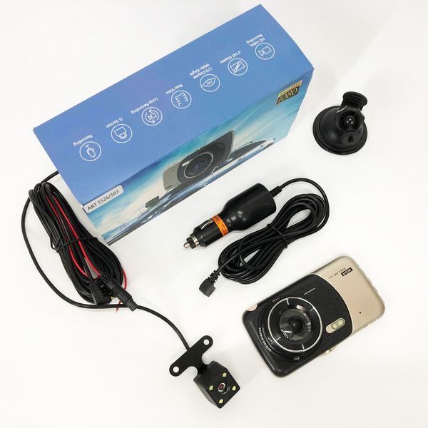 Відеореєстратор автомобільний MHZ DVR CT503 1080P з двома камерами, Реєстратор з камерою на машину 00016829 фото