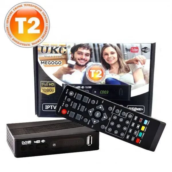Приставка тюнер T2 UKC T2-0967 з підтримкою wi-fi адаптера 5-12v 00024476 фото