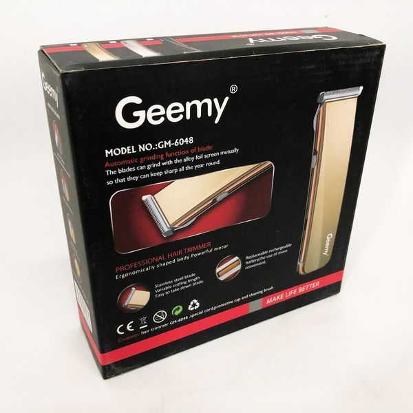 Машинка для стрижки GEMEI GM-6048, Машинка для стрижки домашня, електробритва для голови. Колір: чорний 00015212 фото