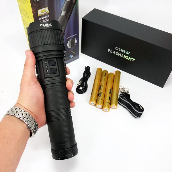 Фонарь CB-G400 WHITE LASER LED PM60-TG, Сильный фонарик, Фонарь ручной тактический 00023356 фото