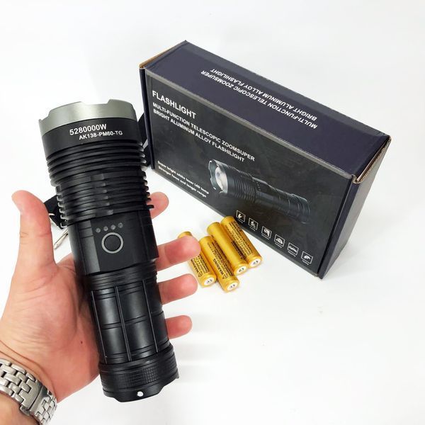 Ручний ліхтар Police AK138 WHITE LASER LED PM60-TG із зарядкою USB, що працює від 4х18650 акумуляторів 00023438 фото