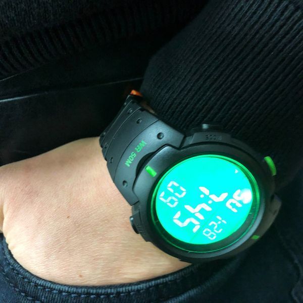 Часы наручные мужские SKMEI 1068GN, водонепроницаемые мужские часы, часы мужские спортивные 00022083 фото