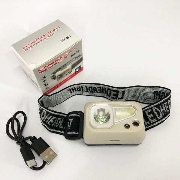Фонарь налобный SH-S4-XPE+3SMD, Мощный аккумуляторный налобный фонарик, Налобный фонарь яркий 00022962 фото