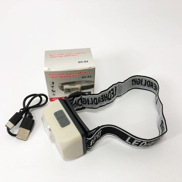 Фонарь налобный SH-S4-XPE+3SMD, Мощный аккумуляторный налобный фонарик, Налобный фонарь яркий 00022962 фото