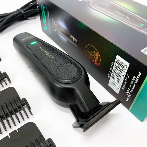Аккумуляторная машинка для стрижки VGR V-995 + 4 насадки, 2000 мАч, USB 00014856 фото