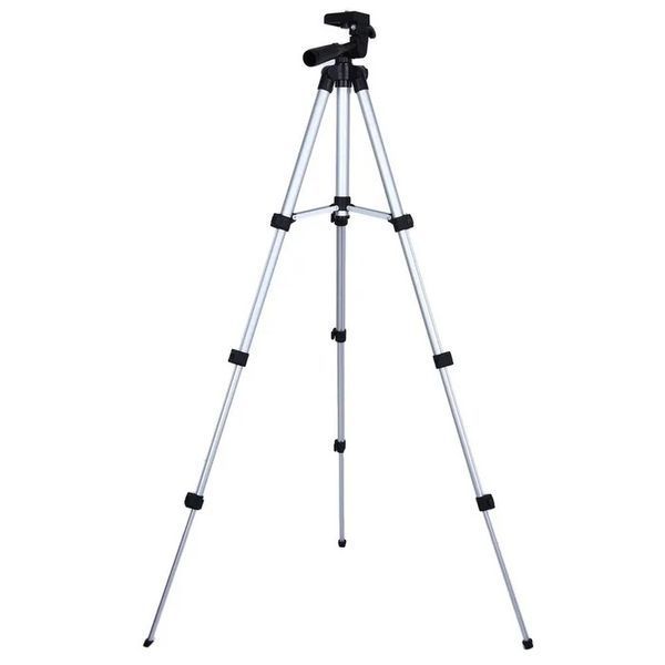 Штатив для телефона и фотоаппарата Tripod 3110 PRO портативный трипод 0,35-1.02м высота. Цвет: серебряный 00012537 фото