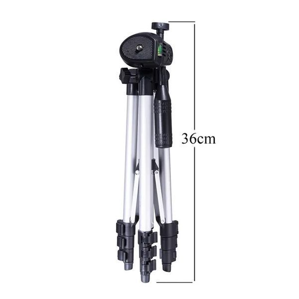 Штатив для телефона и фотоаппарата Tripod 3110 PRO портативный трипод 0,35-1.02м высота. Цвет: серебряный 00012537 фото