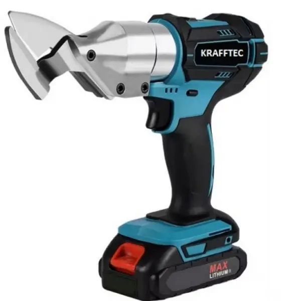 Аккумуляторные ножницы по металлу в кейсе Krafftec DJS130R, 2 акб 36V/5AP 00012658 фото