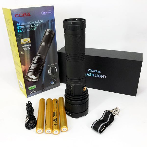 Фонарь CB-G400 WHITE LASER LED PM60-TG, Сильный фонарик, Фонарь ручной тактический 00023356 фото
