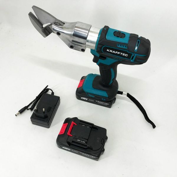 Аккумуляторные ножницы по металлу в кейсе Krafftec DJS130R, 2 акб 36V/5AP 00012658 фото