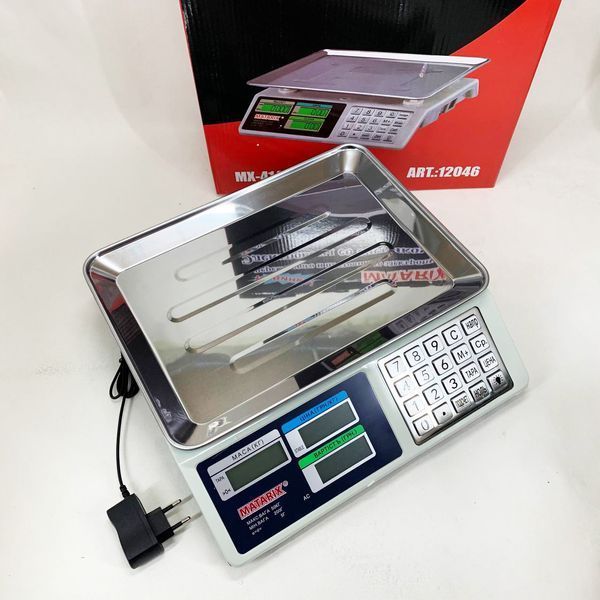 Весы торговые электронные со счетчиком цены на 50кг Matarix MX-414 00019378 фото