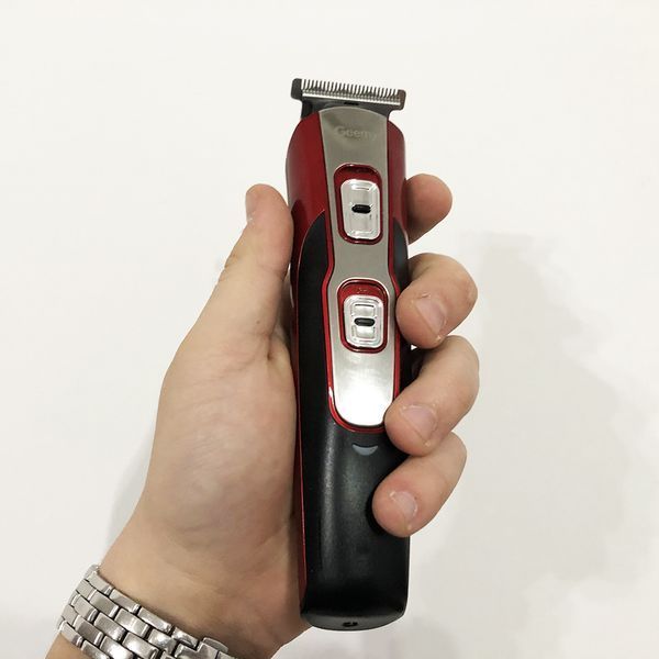 Машинка для стрижки 10в1 GEMEI GM-592, окантовочная машинка, подстригательная машинка. Цвет: красный 00014314 фото