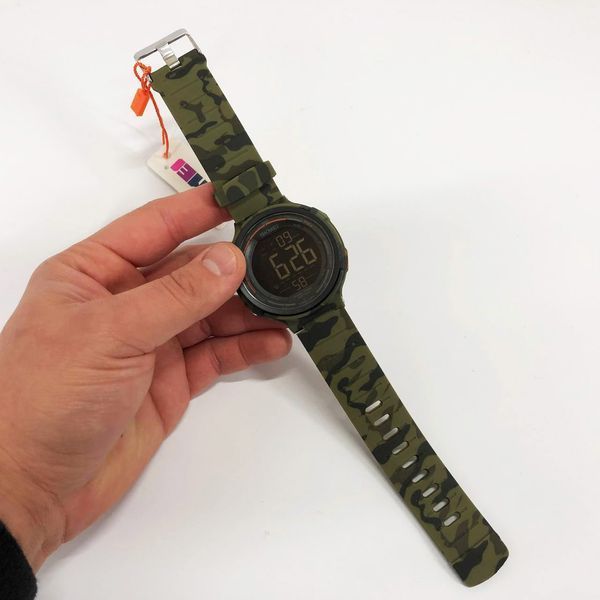 Годинник наручний чоловічий SKMEI 1841CMGN ARMY GREEN CAMO, водонепроникний чоловічий годинник. Колір: зелений 00022055 фото