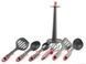 Набор кухонных принадлежностей КРАСНЫЙ KITCHEN TOOLS, 7 предметов Кухонный набор с подставкой 00020427 фото 4