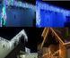 Холодный белый новогодняя праздничная гирлянда бахрома 120 led прозрачный провод 3х0.5 м 00024714 фото 3