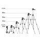 Штатив для телефона и фотоаппарата Tripod 3110 PRO портативный трипод 0,35-1.02м высота. Цвет: серебряный 00012537 фото 2