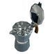 Гейзерная кофеварка Magio MG-1012 450 мл, кофеварка для дома, гейзерная турка для кофе, кофейник гейзерный 00019869 фото 4