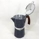 Гейзерная кофеварка Magio MG-1012 450 мл, кофеварка для дома, гейзерная турка для кофе, кофейник гейзерный 00019869 фото 8
