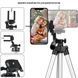 Штатив для телефона и фотоаппарата Tripod 3110 PRO портативный трипод 0,35-1.02м высота. Цвет: серебряный 00012537 фото 11