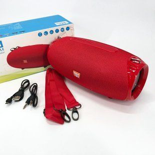 Портативна Bluetooth колонка TG534 SD IPX5 з ремінцем, бездротова колонка потужна. Колір: червоний 00017771 фото
