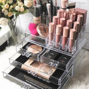 Акриловий органайзер для косметики Cosmetic Storage Box 00014698 фото
