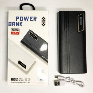 Мобільний заряд Mobile Power Bank 50000 mAh. Колір: чорний 00017739 фото