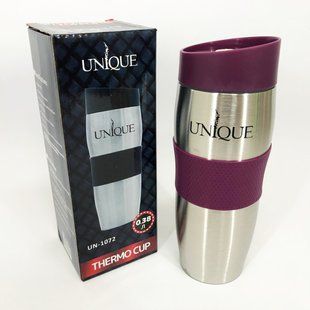 Термокухоль UNIQUE UN-1072 0.38 л, Термокухоль для хлопчика, Термокухоль для школярів. Колір: фіолетовий 00020287 фото