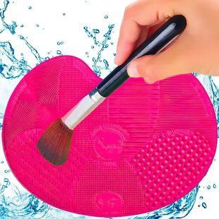 Килимок для чищення та миття косметичних кистей Brush Spa Силіконовий килимок для ефективного очищення кистей для макіяжу 00014614 фото