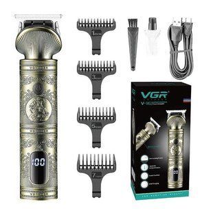Аккумуляторная машинка для стрижки волос VGR V-962 триммер для бороды и усов с насадками 1-7 мм 00015297 фото