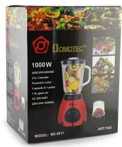 Блендер Domotec MS 6611 Червоний 1000w 00021061 фото