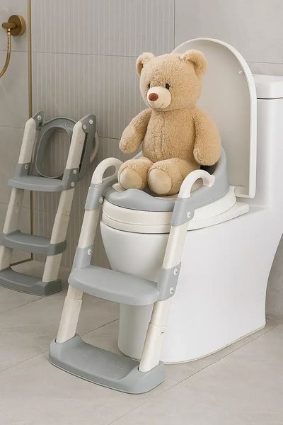 Дитяче сидіння для унітазу Babycare зі сходами та ручками 00016525 фото