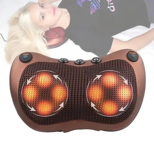 Масажна подушка Car and Home Massage Pillow, масажер для шиї автомобільний 00016798 фото