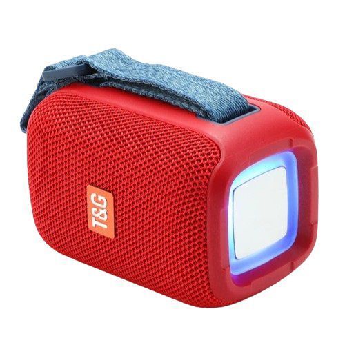 Портативная Bluetooth колонка TG339 5W с RGB подсветкой, Громкая блютуз колонка. Цвет: красный 00017223 фото