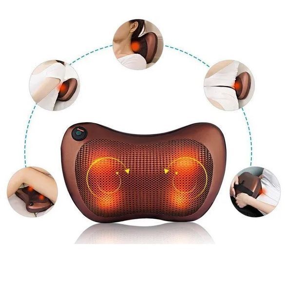 Масажна подушка Car and Home Massage Pillow, масажер для шиї автомобільний 00016798 фото