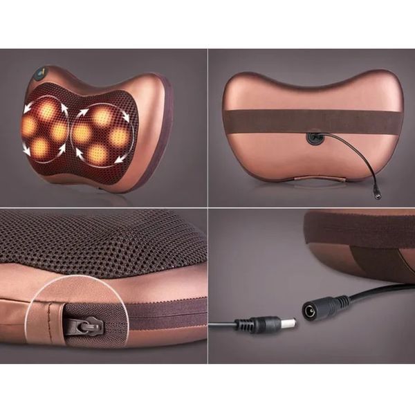 Масажна подушка Car and Home Massage Pillow, масажер для шиї автомобільний 00016798 фото
