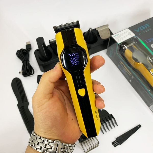 Набір для стрижки VGR V-173 YELLOW 13 в 1 00014857 фото