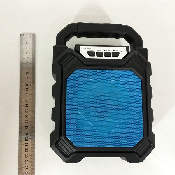 Беспроводная портативная Bluetooth колонка YF-668BT. Цвет: синий 00017797 фото